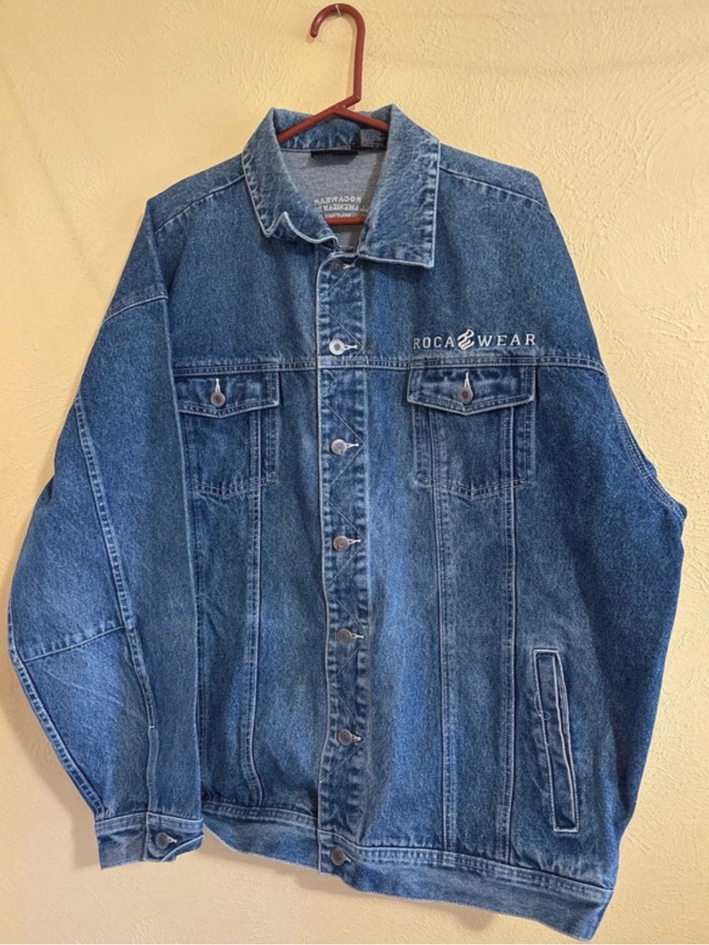 Vintage Roca and wear jean jacket size 3 XL